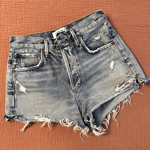 Agolde Pants - AGOLDE Button Fly Cut-off Shorts